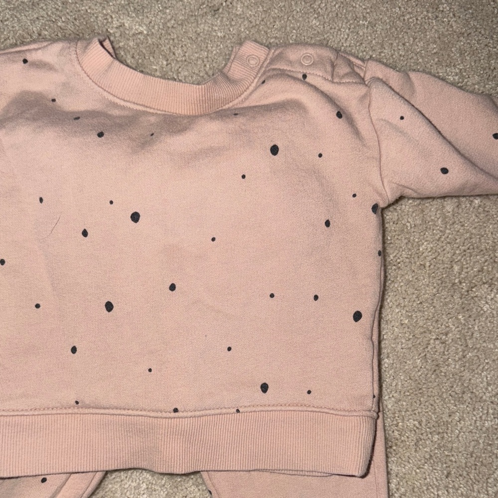 Cat&Jack Pink Polka Dot Baby Outfit 6-9 months - Picture 5 of 5